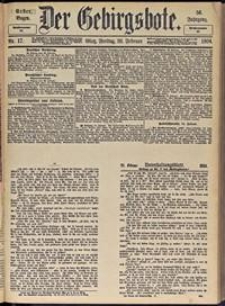 Der Gebirgsbote, 1904, nr 17 [26.02]