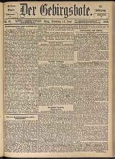 Der Gebirgsbote, 1904, nr 48 [14.06]