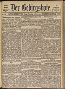 Der Gebirgsbote, 1904, nr 72 [6.09]