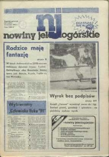 Nowiny Jeleniogórskie : tygodnik społeczny, [R. 35], 1992, nr 3 (1665)