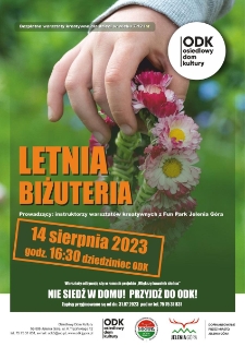 Letnia biżuteria - plakat [Dokument życia społecznego]