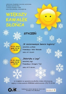 Większy Kawałek Słońca : styczeń - plakat [Dokument życia społecznego]