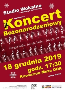 Koncert Bożonarodzeniowy - plakat [Dokument życia społecznego]