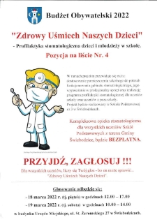 "Zdrowy Uśmiech Naszych Dzieci" - plakat [Dokument życia społecznego]