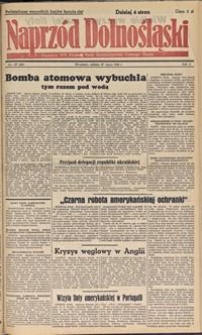 Naprzód Dolnośląski : dziennik W[ojewódzkiego] K[omitetu] Polskiej Partii Socjalistycznej Dolnego Śląska, 1946, nr 137 [27.07]