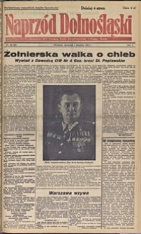 Naprzód Dolnośląski : dziennik W[ojewódzkiego] K[omitetu] Polskiej Partii Socjalistycznej Dolnego Śląska, 1946, nr 141 [1.08]