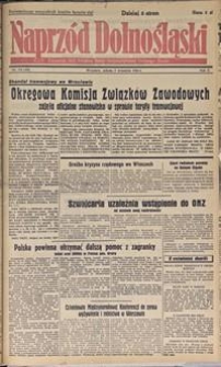 Naprzód Dolnośląski : dziennik W[ojewódzkiego] K[omitetu] Polskiej Partii Socjalistycznej Dolnego Śląska, 1946, nr 172 [7.09]
