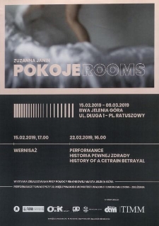 Zuzanna Janin : Pokoje = Rooms - plakat [Dokumenty życia społecznego]