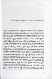 Czesław Słania i jego sztuka w społecznym odbiorze