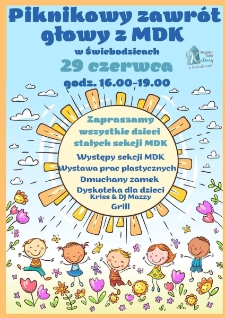 Piknikowy zawr&oacute;t głowy - plakat [Dokument życia społecznego]