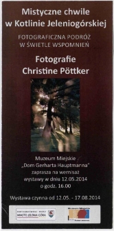 Mistyczne chwile w Kotlinie Jeleniogórskiej - ulotka [Dokument życia społecznego]