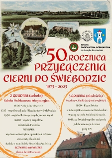 50 rocznica przyłączenia Cierni do Świebodzic - plakat [Dokument życia społecznego]