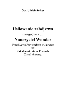 Usiłowanie zabójstwa niezgodne z [Dokument elektroniczny]