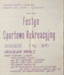 Festyn sportowo rekreacyjny - afisz [Dokument życia społecznego]