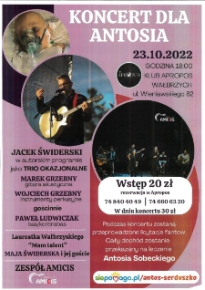 Koncert dla Antosia - plakat [Dokument życia społecznego]