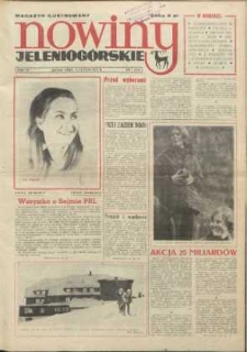 Nowiny Jeleniogórskie : magazyn ilustrowany ziemi jeleniogórskiej, R. 15, 1972, nr 7 (718)