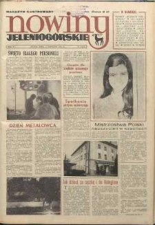 Nowiny Jeleniogórskie : magazyn ilustrowany ziemi jeleniogórskiej, R. 15, 1972, nr 15 (726)