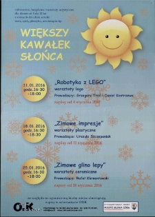 Większy Kawałek Słońca - plakat [Dokument życia społecznego]