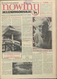 Nowiny Jeleniogórskie : magazyn ilustrowany ziemi jeleniogórskiej, R. 15, 1972, nr 34 (745)