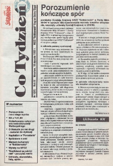 Co Tydzień : NSZZ Solidarność Region Dolny Śląsk, 1993, nr 1 (32)