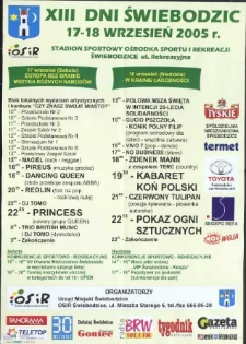 XIII Dni Świebodzic. 17-18 wrzesień 2005 r.