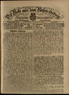 Der Bote aus dem Riesen-Gebirge : Zeitung für alle Stände, R. 108, 1920, nr 169