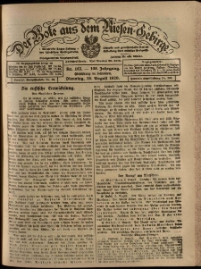 Der Bote aus dem Riesen-Gebirge : Zeitung f&uuml;r alle St&auml;nde, R. 108, 1920, nr 183