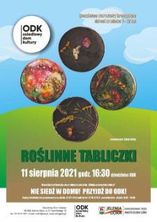 Roślinne tabliczki - plakat [Dokument życia społecznego]