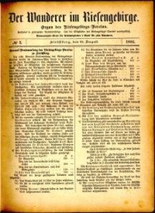 Der Wanderer im Riesengebirge, 1881, nr 2