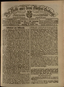 Der Bote aus dem Riesen-Gebirge : Zeitung für alle Stände, R. 108, 1920, nr 271