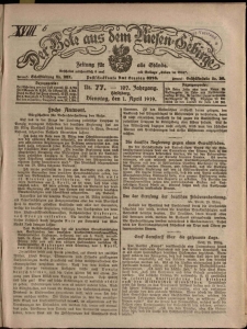 Der Bote aus dem Riesen-Gebirge : Zeitung f&uuml;r alle St&auml;nde, R. 107, 1919, nr 77
