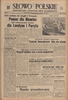 Słowo Polskie : bezpartyjny dziennik ziem zachodnich, 1947, nr 205 (261) [28.07]