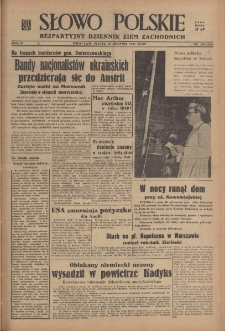 Słowo Polskie : bezpartyjny dziennik ziem zachodnich, 1947, nr 230 (286) [22.08]