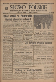 Słowo Polskie : bezpartyjny dziennik ziem zachodnich, 1947, nr 239 (295) [31.08]