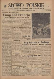 Słowo Polskie : bezpartyjny dziennik ziem zachodnich, 1947, nr 244 (300) [5.09]