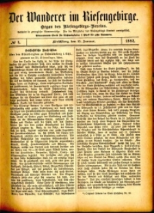Der Wanderer im Riesengebirge, 1882, nr 5