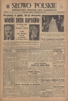 Słowo Polskie : bezpartyjny dziennik ziem zachodnich, 1947, nr 256 (312) [17.09]