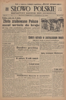 Słowo Polskie : bezpartyjny dziennik ziem zachodnich, 1947, nr 296 (351) [27.10]