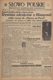 Słowo Polskie : bezpartyjny dziennik ziem zachodnich, 1947, nr 304 (359) [5.11]