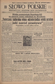 Słowo Polskie : bezpartyjny dziennik ziem zachodnich, 1947, nr 316 (371) [17.11]
