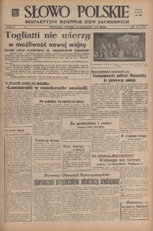 Słowo Polskie : bezpartyjny dziennik ziem zachodnich, 1947, nr 317 (372) [18.11]