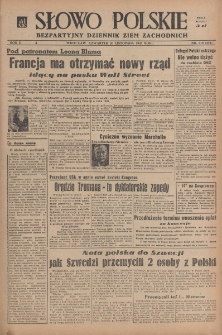Słowo Polskie : bezpartyjny dziennik ziem zachodnich, 1947, nr 319 (374) [20.11]