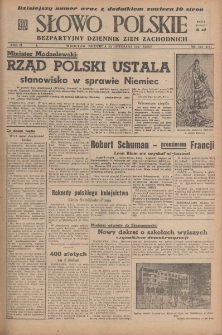 Słowo Polskie : bezpartyjny dziennik ziem zachodnich, 1947, nr 322 (377) [23.11]