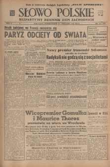 Słowo Polskie : bezpartyjny dziennik ziem zachodnich, 1947, nr 323 (378) [24.11]