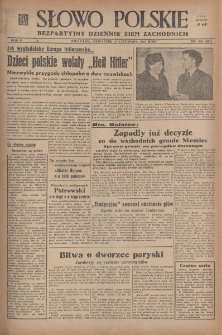 Słowo Polskie : bezpartyjny dziennik ziem zachodnich, 1947, nr 326 (381) [27.11]