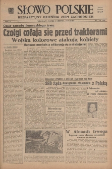 Słowo Polskie : bezpartyjny dziennik ziem zachodnich, 1947, nr 334 (389) [5.12]