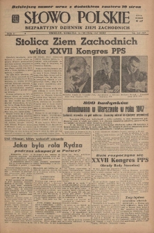 Słowo Polskie : bezpartyjny dziennik ziem zachodnich, 1947, nr 342 (397) [14.12]