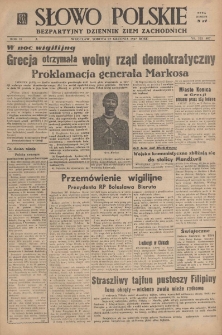 Słowo Polskie : bezpartyjny dziennik ziem zachodnich, 1947, nr 353 (407) [27.12]