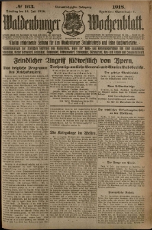 Waldenburger Wochenblatt, Jg. 64, 1918, nr 163