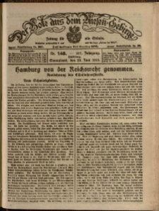 Der Bote aus dem Riesen-Gebirge : Zeitung f&uuml;r alle St&auml;nde, R. 107, 1919, nr 148